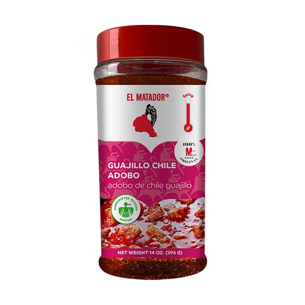 El Matador Guajillo Chile Adobo, Authentic Mexican Paste Marinade & Seasoning, 14 oz