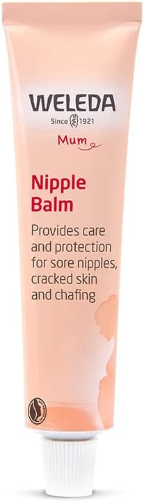 Weleda Nipple Cream/Balm, Sore Nipples, Lanolin, Developed by Midwives & Pharmacists, Breast Feeding, Dermatologically Tested, Fragrance Free, Calendula, 25g