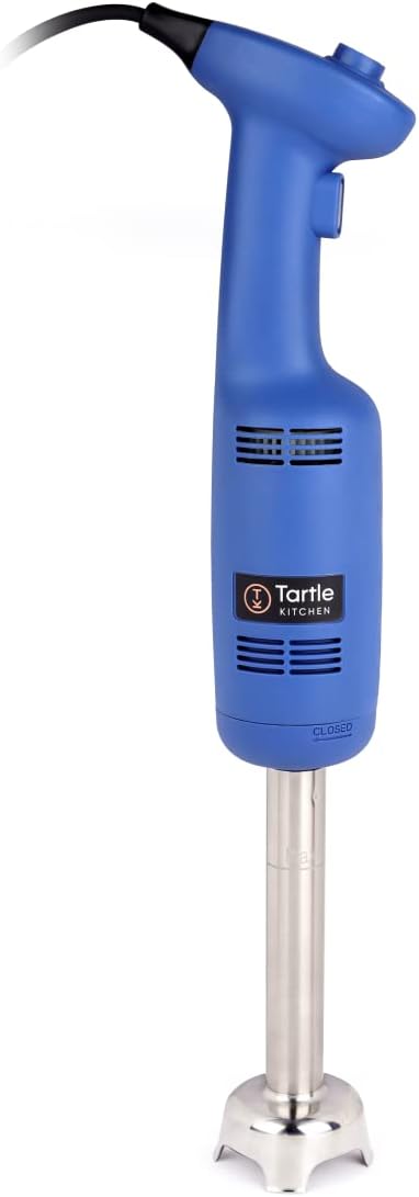 Commercial Immersion Blender, Hand Held Blender, 270W 4000-20000RPM, Stainless-Steel, 8 inch Removable Shaft with Variable Speed