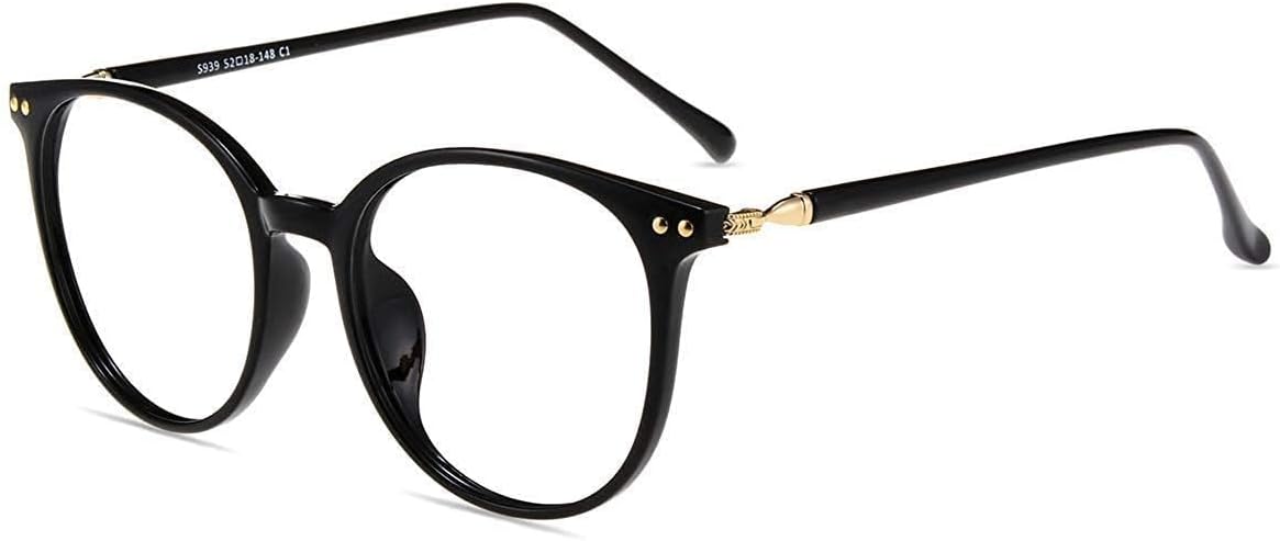 Firmoo Blue Light Blocking Glasses for Women/Men, Round Fashion Retro Frame Computer Gaming Eyeglasses