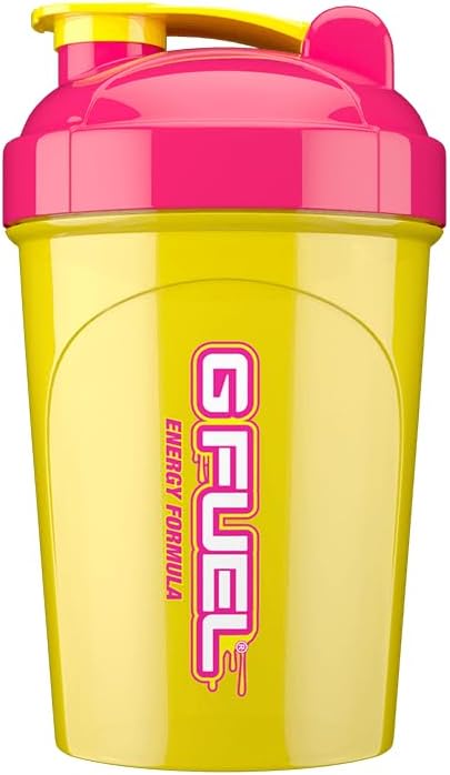 G Fuel Hype Sauce Shaker Bottle, Drink Mixer for Pre Workout, Protein Shake, Smoothie Mix, Meal Replacement Shakes, Energy Powder and More, Blender Cup, Portable Safe, BPA Free Plastic - 16 oz