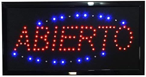 Advertisement Luminous Led Open Phrase Low Consumption Real Photos