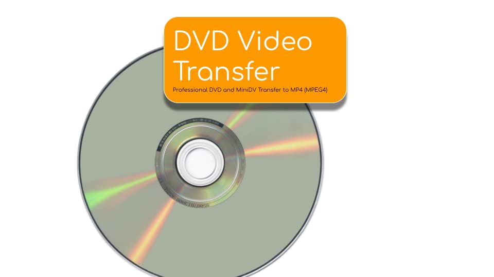 DVD (and Mini DVD) Transfer Service, Digitization to Digital MP4 (MPEG4) File (1)