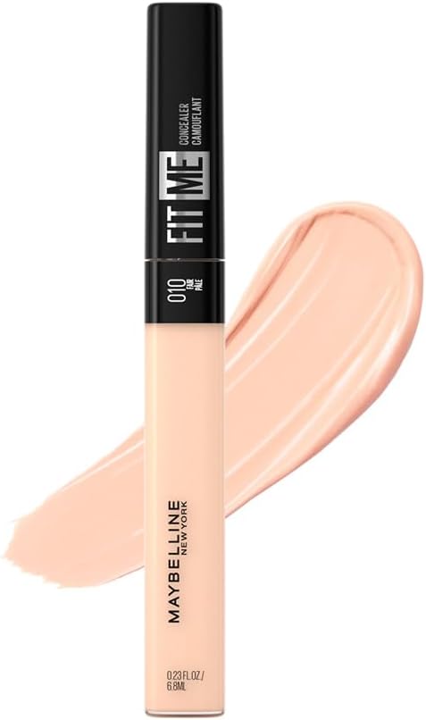 Maybelline Fit Me! Full Coverage Concealer, Matte & Poreless Ultra Blendable, Shade: Light 10, 6.8 ml (Pack of 1)