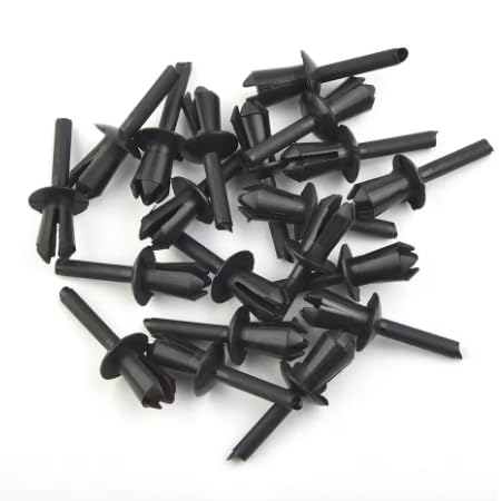 Pack of 10 Wheel Arch Lining Push Rivet Clips, Fender Side Skirt Retainers, Compatible with BMW 1-8 Series, X1, X5, X6, Z1, Z4 OEM Part Number 51161881149