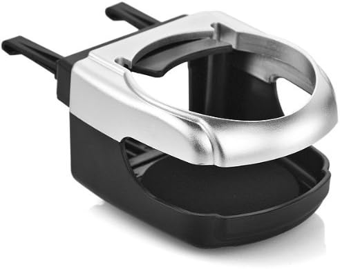 Black Sliver Clip-On Car Truck A/C Mount Cup Holder Drink Water Coffee Bottle Can by amazinea