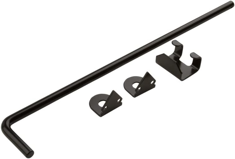National Hardware N177-188 V835 Cane Bolt in Black,1/2" x 18"