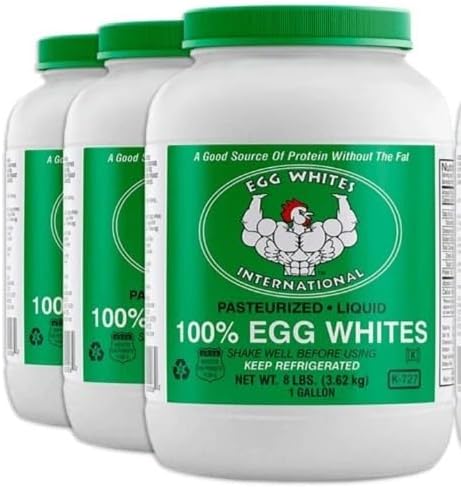 Egg Whites International 100% Pure Liquid Egg White Protein Designed to Drink. Now 100% CAGE Free (3 Gallons)