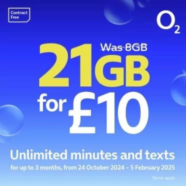 O2 SIM Card UK & EUROPE (ROAM FREE) PREPAID PAYG £10 Bundle -8GB + Unltd Texts & Mins + International Calling Option - (PathfinderGTM RETAIL PACK)