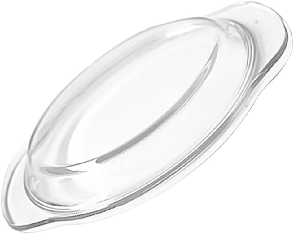 KICHOUSE Microwave Oven Glass Lid Microwave Splatter Cover Glass Transparent for Food - Cookware & Bakeware Serving Dish Cover, Plate Splatter Guard Lid Food Grade Dishwasher Safe