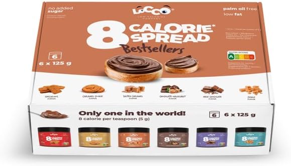 LoCCo Low Calorie Chocolate Spread Sugar Free No Palm Oil Nut Free Keto Friendly Healthy Indulgence 125g