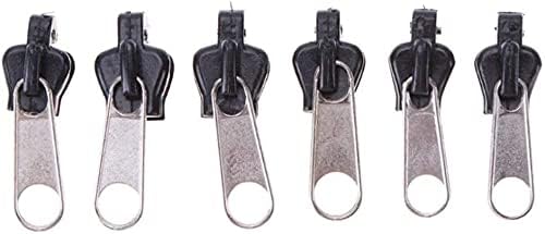 6pcs Universal Instant Fix Zipper Repair Kit Clothing Backpack Replacement Zip Slider Teeth ZipperDeft and Professional