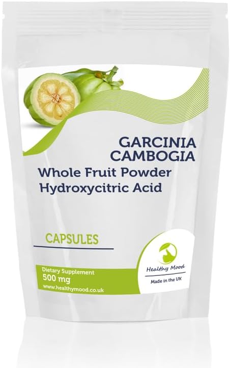 Garcinia Cambogia Whole Fruit Powder 500mg 180 Capsules Hydroxycitric Acid HCA Malabar Tamarind