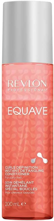 REVLON PROFESSIONAL EQUAVE CURLS DEFINITION BI-PHASE DETANGLING CONDITIONER FOR CURLY HAIR, Leave-In Conditioner, Curly Hair Detangler, Curly Girl Method, Curl-Defining Leave-In Conditioner, 200ml