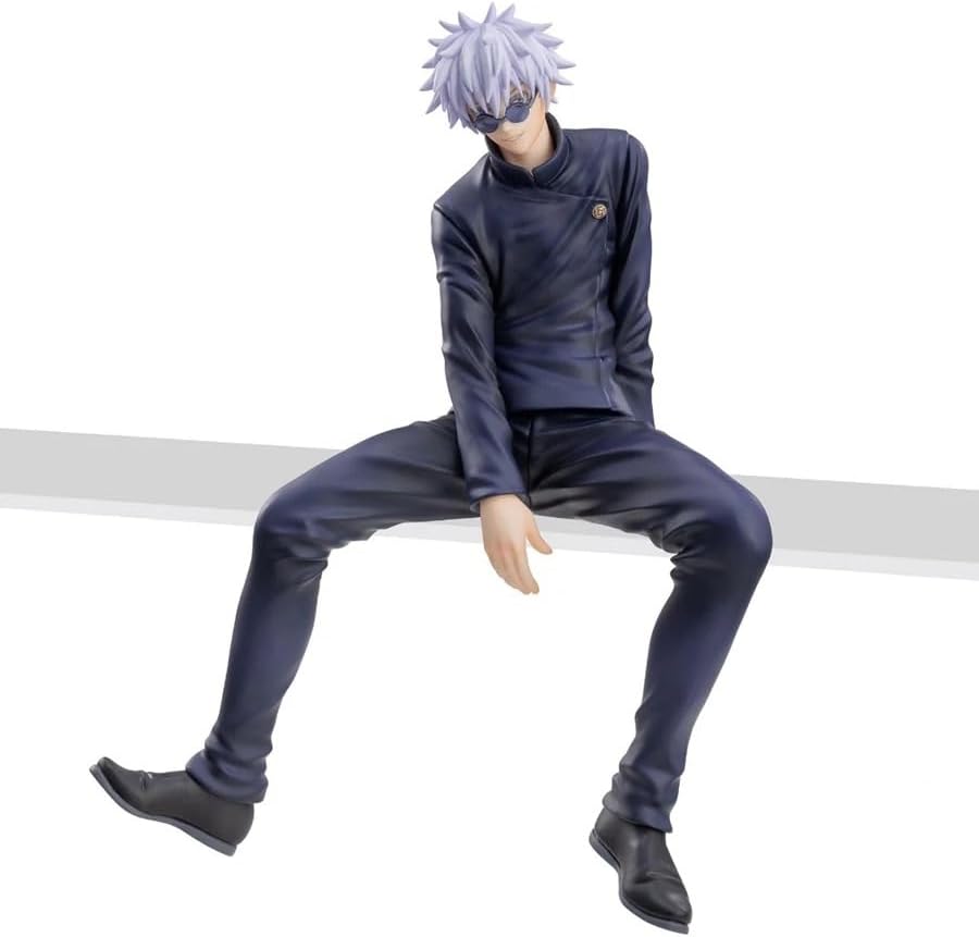 JJK Jujutsu Kaisen Anime Satoru Gojo Yuju Itadori | 10cm Gojo, 8cm Figurines Model Statues Figures | Collectible Statue for Anime & JJK Fans (Young Gojo, No Box)