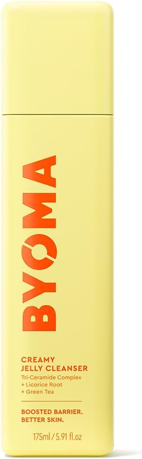 BYOMA Creamy Jelly Cleanser (175ml) Hydrating Facial Cleanser for Skin Barrier Repair -Tri-Ceramide Face Wash for All Skin Types - Gently Removes Makeup and Excess Oil