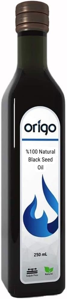 Pure Black Seed Oil | 100% Virgin | Premium Cold Pressed Nigella Sativa Oil | 250ml (Non-GMO & Vegetarian) Nigella Sativa Producing Pure Black Cumin Seed Oil || Kosher Certified