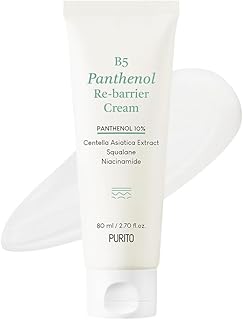 PURITO Panthenol Cream, Glow Skin, Skin Barrier Repair, for All Skin Types, Daily Face Moisturizer, Vegan & Cruelty-Free, Korean Skin Care, Glass skin, 2.70 fl.oz. / 80ml