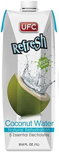 UFC Refresh Natural Coconut Water 1ltr (Pack of 12)