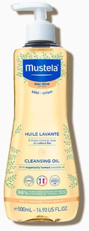 Mustela Cleansing Oil For Dry Skin 500Ml, (Pack of 1)