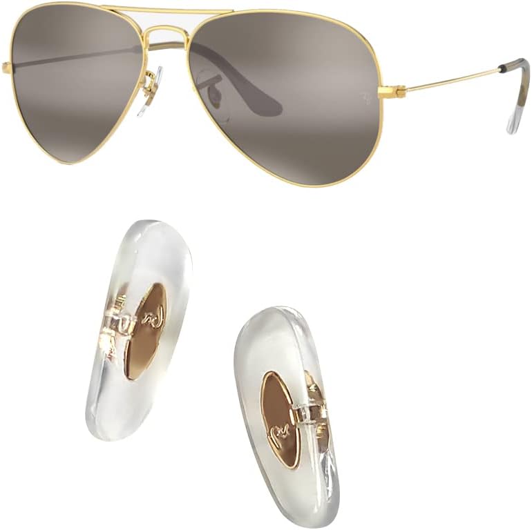 HiCycle2 Ray-Ban Replacement Nose Pads for Aviator RB3025 RB3539 RB3026 RB3447 RB4263 RB3548 RB3716 RB3816 RB3548N Sunglasses Repair Kits Clip-on,Bonus Sunglasses Bag