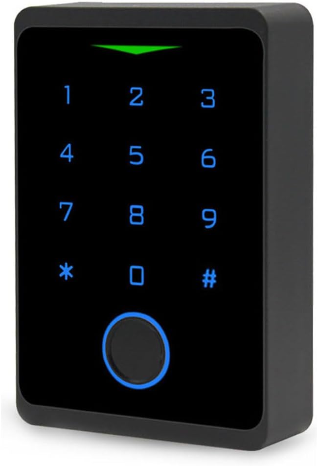 WiFi Access Control Keypad,Fingerprint Controler,125khz Card,Door Lock Opener,Mobile APP Door Keypad,Remote Control Door Lock,Entry Gate Keypad,IP66 Watreproof,1000 User,10pcs Card Free