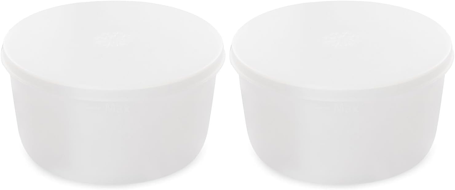 CROWNFUL 2 Ice Cups Accessory for Shaved Ice Machine