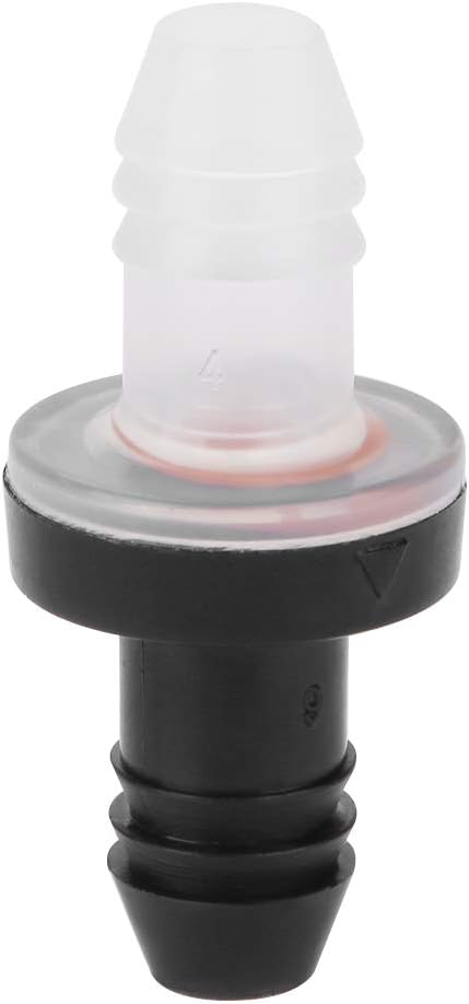 Inline Check Valve, 3 8" 10MM One Way for Fuel Gas Liquid Valve, 8 10MM Non Return Hydraulics, Pneumatics & Plumbing Air for Air (PP/Silicone Silicone Rubber)