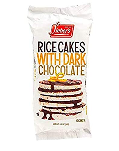 Liebers kosher dark chocolate rice cakes 3.1oz pack of 1 (Pack of 1)