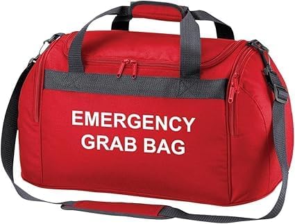 Emergency Grab Bag - Home Evacuation & Car Safety Kit - Compact Holdall Bag