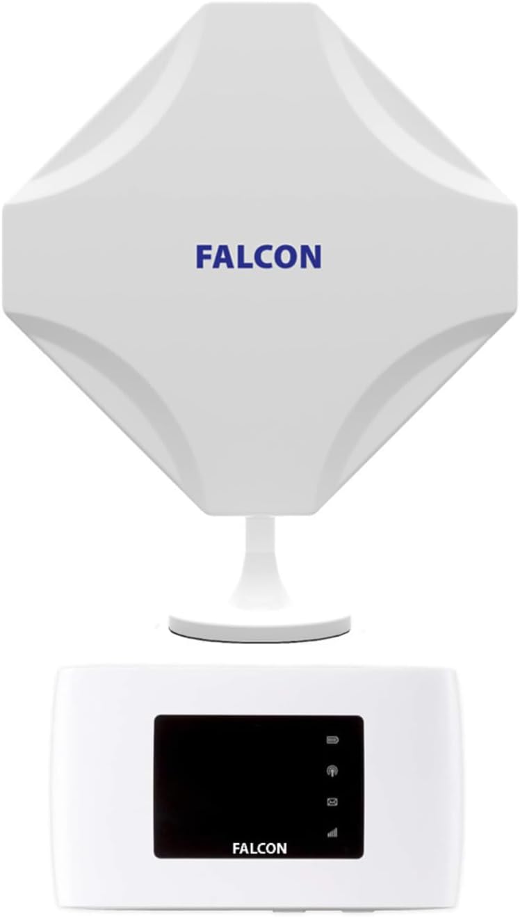 Falcon EVO MOBILE, Mobile Broadband Internet, 5G Ready MiMo Window Antenna for Motorhomes and Caravans with 150Mbps (4G) Router
