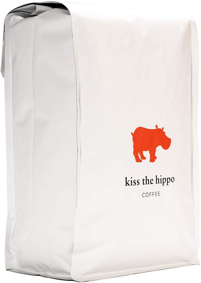 Kiss The Hippo - Donna Blend Coffee | Whole Beans | Carbon-Negative | Espresso | Suitable for Milk | Notes of Dark Chocolate, Caramel, Walnut | 1KG
