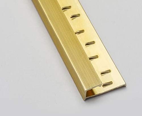 Carpet/Flooring Door Strip- Square Edge - L 900 x W 32 x H 12mm - Gold - Pack of 5