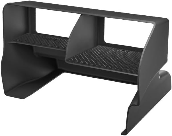 3PCS Center Console Organizer Tray Compatible with Toyot-a 2024 2025 Land Cruiser 1958 250 Prado Lc250 Accessories Insert Bigger Divider Slot Organizer with ABS Material and Two Pieces of PVC Mat