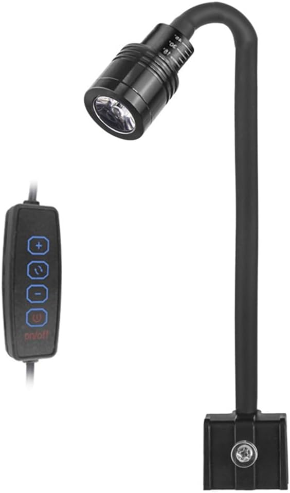 Zeroupshop LED Aquarium Light Mini Clip On Fish Tank Lamp USB DC5V 3W Adjustable Beam Angle Brightness Control Aluminum Alloy For 20-40cm Tank(BT-Q3T)