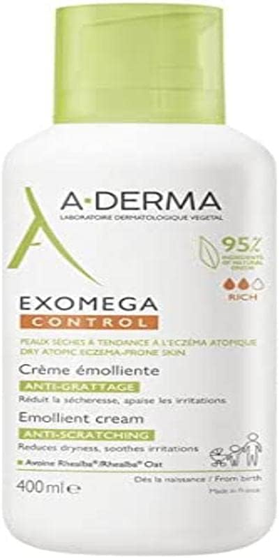 A-DERMA Exomega Control Emollient Cream Anti-Scratching 400ml