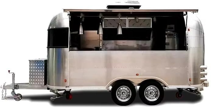 Small Food Truck Concession Trailer Vending Cart Fast Food Trailer for Sale Campers for Sale Hot Dog Cart for Commercial Use Mobile Coffee Bar