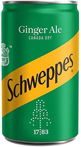 Schweppes Canada Dry Ginger Ale 150ml Mini Can - 24 Pack