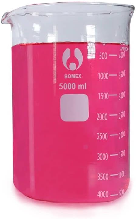 Scientific 5000ml 3.3 Borosilicate Glass Graduated Beaker