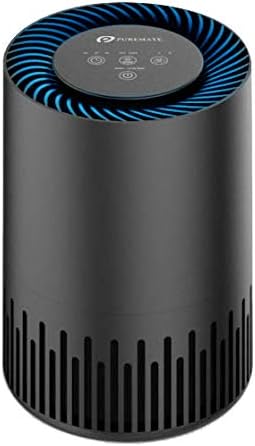 PureMate Air Purifier for Home, Quiet Air Cleaner with True HEPA Filter with 4 Speeds and Sleep Mode, Night Light, Odors Dust Mold for Allergens Smokers Pollen Pet Hair