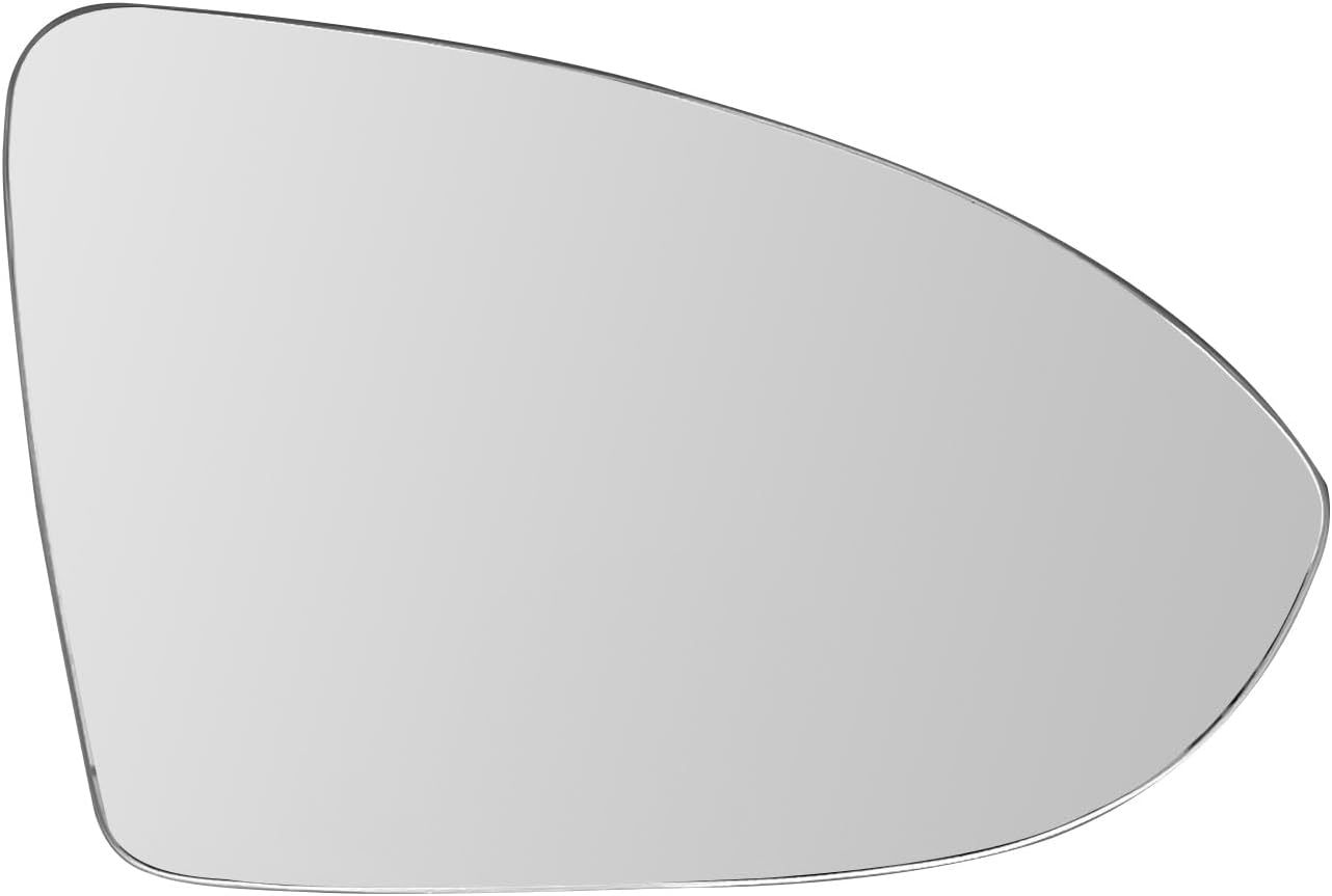 For Volkswagen VW Golf MK7 Heated Mirror - Passenger Side, Compatible with Golf, GTI, R, SportWagen, Alltrack, Jetta - Includes Rear Holder