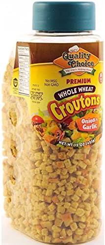 Sova Foods Onion & Garlic Bread Whole Wheat Croutons for Soups and Salads 425g Vegan Friendly