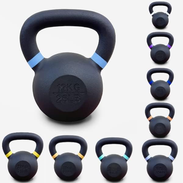 NORTHERN Kettlebells Weights, Cast Iron Workout Equipment for Home Gym Fitness, Strength Training, Cardio,Toning,Muscle Growth & Exercise,Easy-Grip Handle 2kg 4kg 6kg 8kg 10kg 12kg 16kg 20kg 24kg 28kg
