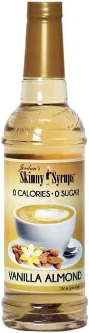 Jordan's Skinny Syrups | 0 Calories | 0 Sugar | Vanilla Almond Syrup 750ml