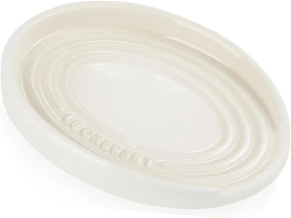 Le Creuset Stoneware Oval Spoon Rest Meringue, 71507157160099