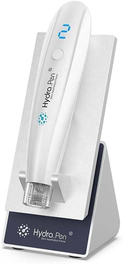 Hydra Pen H2 - Advanced 2-Speed Micro-Needling Device for Face & Body | Rechargeable Electric-Derma Jet Pen Applies the Serum Skin Care Tool– 4 Cartridges (2pcs 12-Pin 0.25mm + 2pcs Round Nano 0.15mm)
