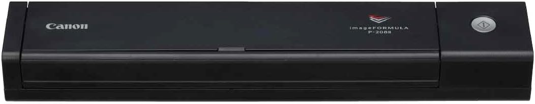 Canon imageFORMULA P-208II Portable Scanner | Double-sided Scanning | USB Powered for Home, Office or when Mobile | 10 Sheet Feeder | Driverless Scanning with Canon CaptureOnTouch Lite Software