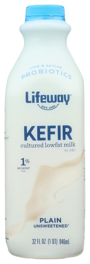 Lifeway Probiotic Low Fat Plain Kefir, 32 Ounce
