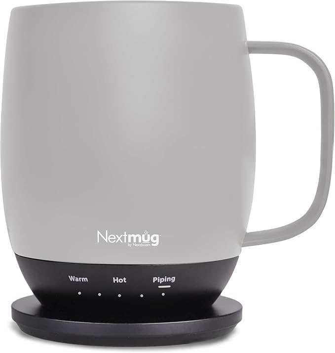 Nextmug - Temperature-Controlled, Self-Heating Coffee Mug (Almond - 415 mL)