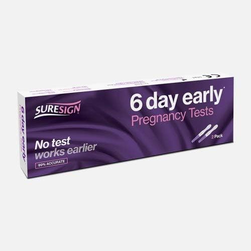 SURESIGN 6 Day Early Pregnancy Test (Pack of 2)